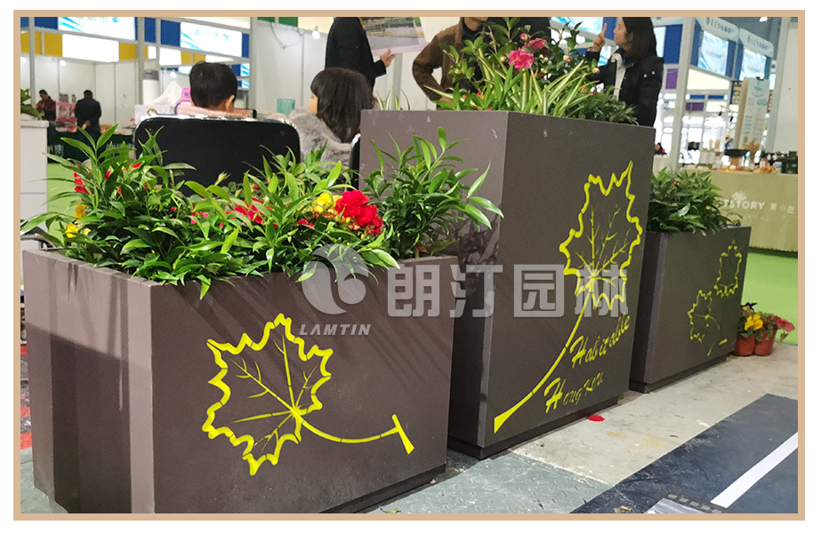 城市道路景观绿化花箱,镀锌钢PVC种植槽